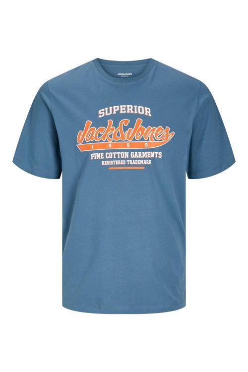 Erkek Tjack Jones Erkek Pamuklu Bisiklet Yaka Tişört 12268267