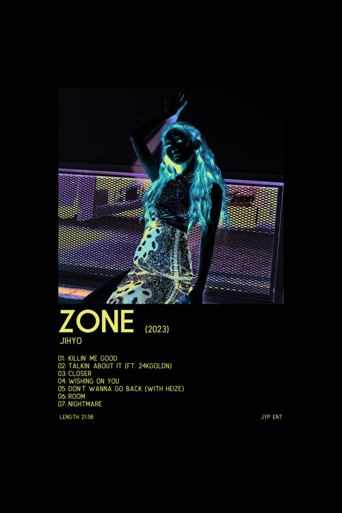 Jıhyo Zone K-Pop Duvar Posteri - Duvar Dekoru - Kalın Kağıt - Çerçevesiz