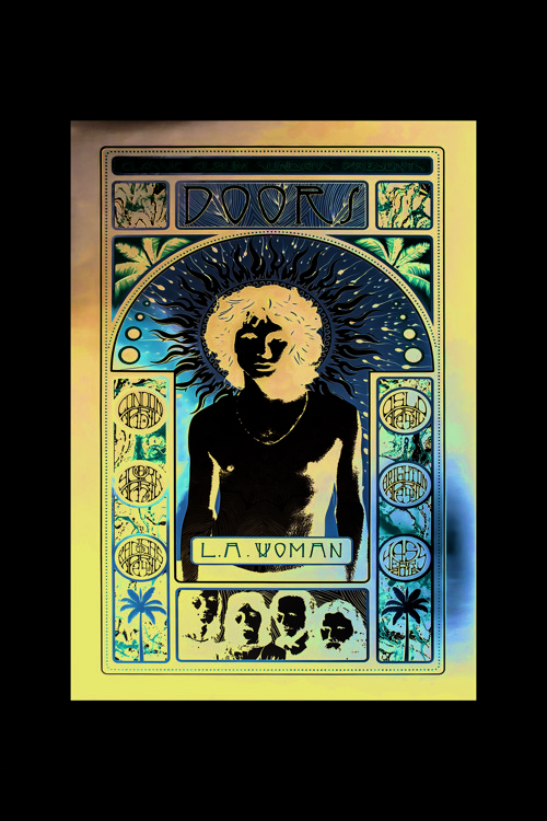 Doors L.A Woman Rock Müzik Duvar Posteri - Kalın Kağıt - Çerçevesiz