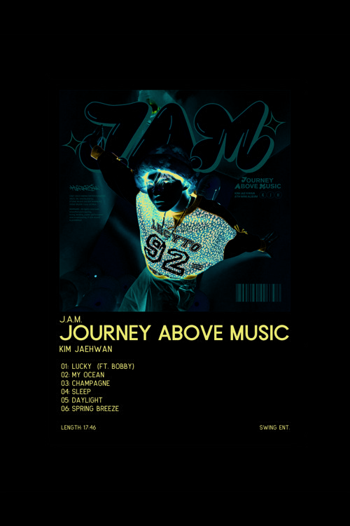 Kım Jaehwan Journey Above Music J.A.M K-Pop Duvar Posteri - Duvar Dekoru - Kalın Kağıt - Çerçevesiz