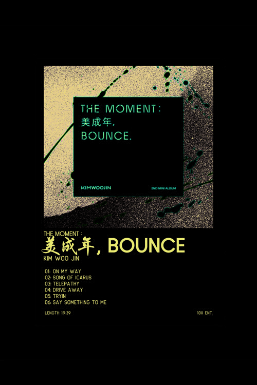 Kım Woo Jın The Moment: ||, Bounce K-Pop Duvar Posteri - Duvar Dekoru - Kalın Kağıt - Çerçevesiz