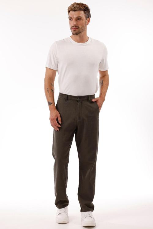 Erkek Keten Pantolon – Nefes Alabilir, Rahat Kesim Günlük Giyim -geniş Beden Aralığı-