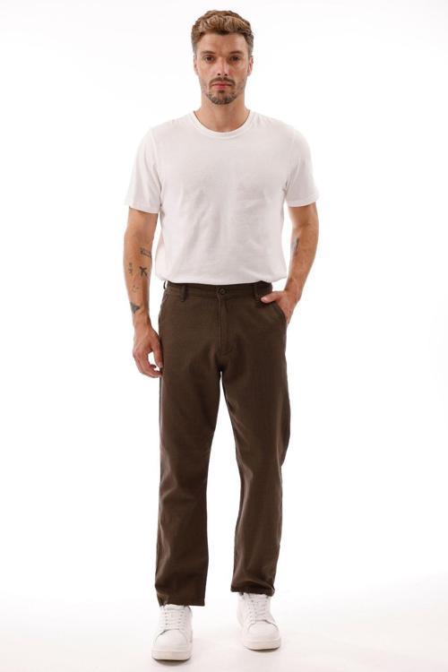 Erkek Keten Pantolon – Nefes Alabilir, Rahat Kesim Günlük Giyim -geniş Beden Aralığı-
