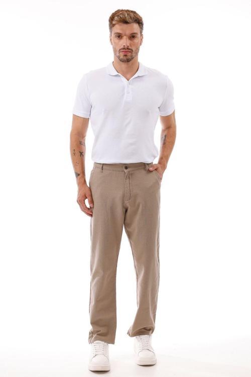 Erkek Keten Pantolon – Nefes Alabilir, Rahat Kesim Günlük Giyim -geniş Beden Aralığı-