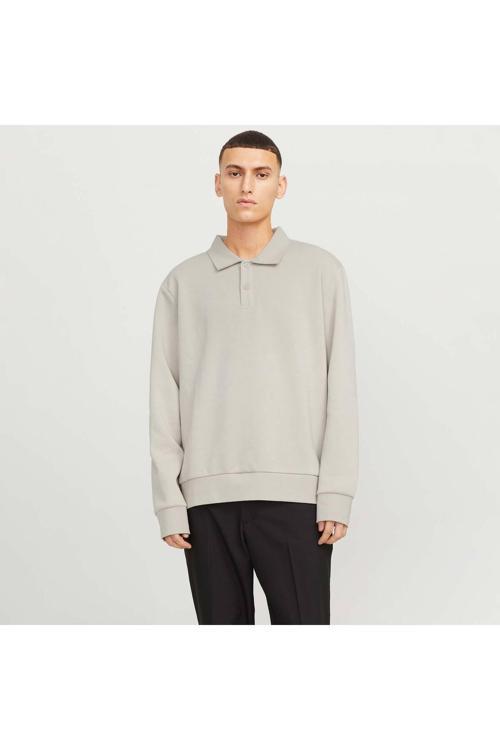 Bradley Erkek Bej Polo Sweatshirt (12278586-Mbm)