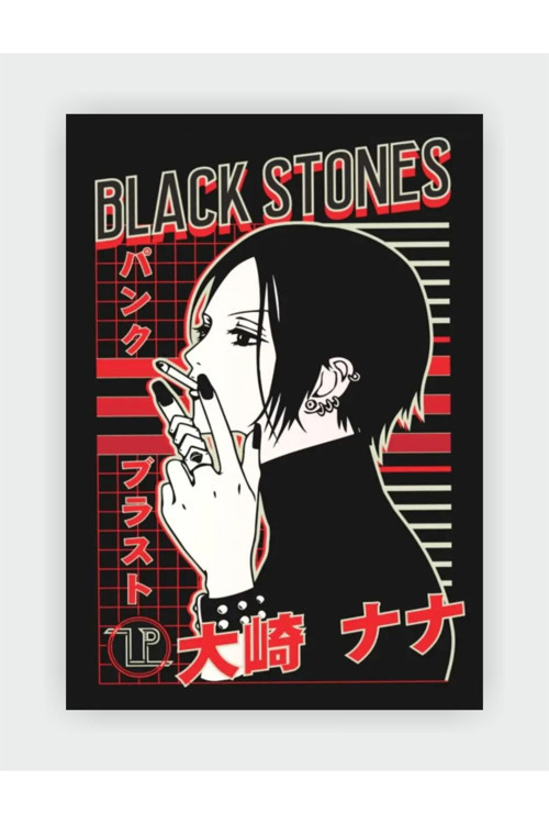 Nana Black Stones Anime Manga Dizi Duvar Posteri - Kalın Kağıt - Çerçevesiz