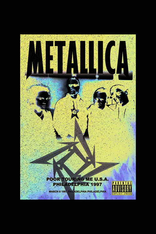 Metallıca Poor Touring Me U.S.A Rock Müzik Duvar Posteri - Kalın Kağıt - Çerçevesiz