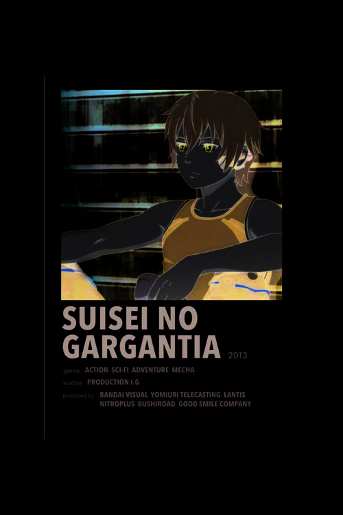 Suisei No Gargantia Anime Info Card Bilgi Kartı Minimalist Poster