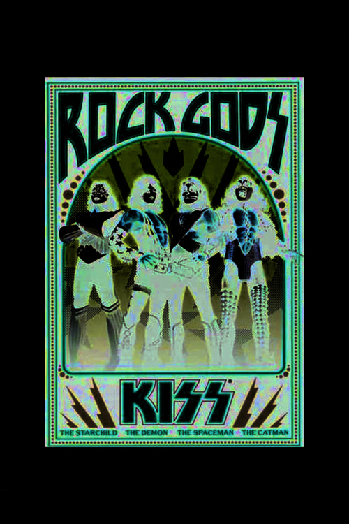 Kıss Rock Gods Punk Rock Metal Duvar Posteri - Kalın Kağıt - Çerçevesiz