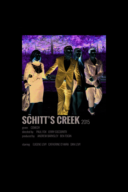 Schitt’S Creek Film Info Card Bilgi Kartı Duvar Posteri