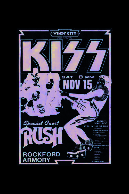 Kıss Special Guest Rush Punk Rock Metal Duvar Posteri - Kalın Kağıt - Çerçevesiz
