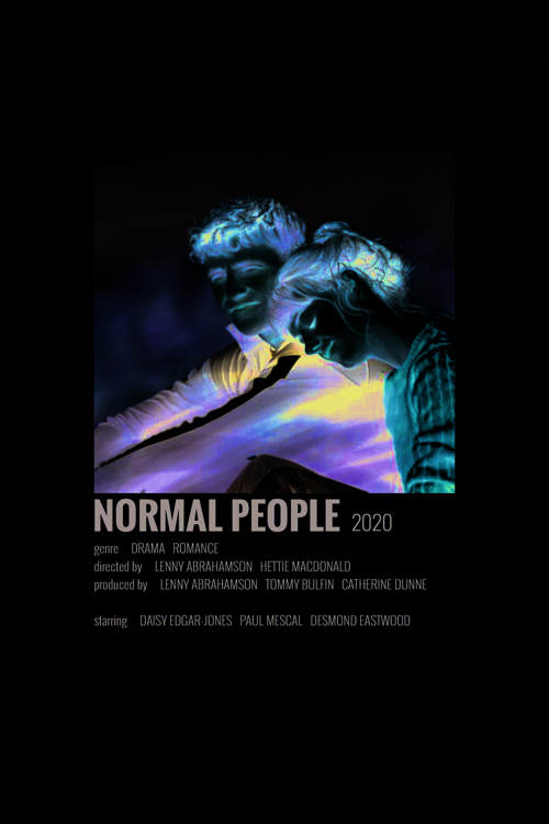 Normal People Film Info Card Bilgi Kartı Duvar Posteri