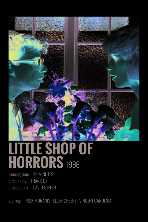 Little Shop Of Horrors Film Info Card Bilgi Kartı Duvar Posteri