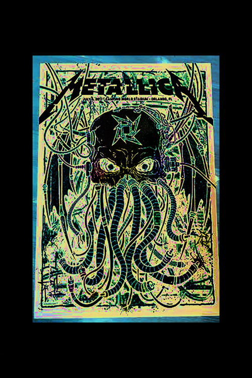 Metallıca Punk Rock Metal Duvar Posteri - Kalın Kağıt - Çerçevesiz