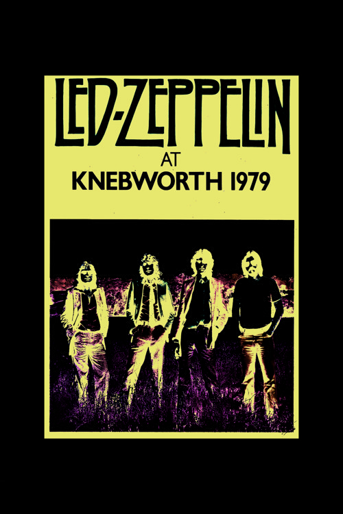 Led Zeppelin At Knebworth 1979 Rock Müzik Duvar Posteri - Kalın Kağıt - Çerçevesiz