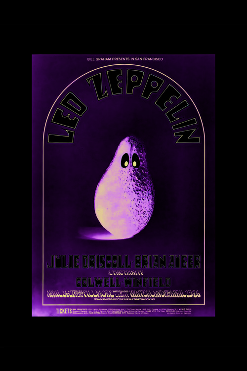 Led Zeppelin Julie Driscoll Brian Auger Rock Müzik Duvar Posteri - Kalın Kağıt - Çerçevesiz