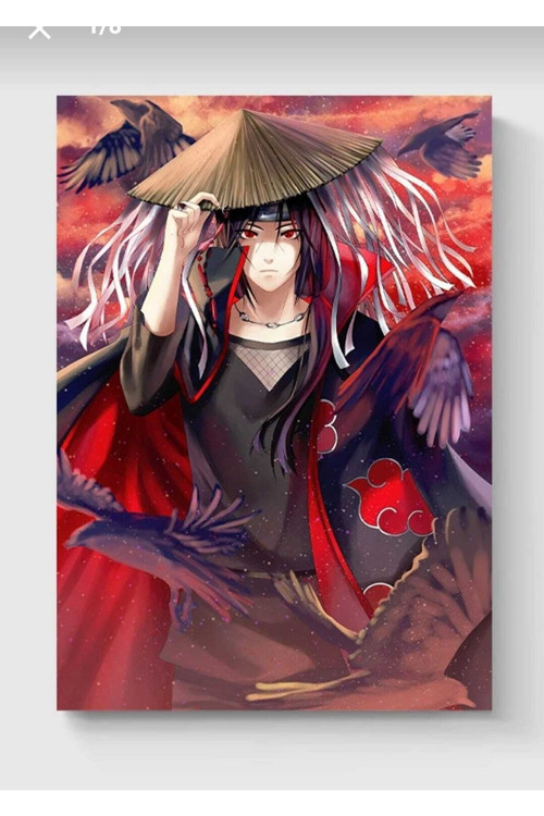 Naruto Uchiha Itachi Anime Manga Poster - Yüksek Çözünürlük Hd Duvar Posteri