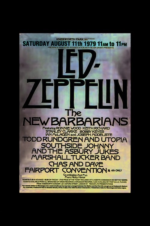 Led Zeppelin The New Barbarians Rock Müzik Duvar Posteri - Kalın Kağıt - Çerçevesiz