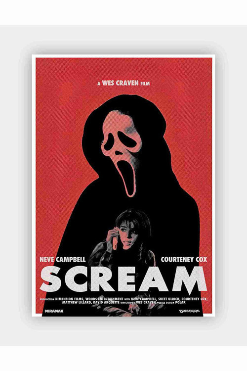 Scream - A Wes Craven Film Kağıt Poster - Çerçevesiz