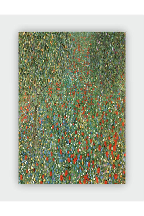 Poppy Field Gustav Klimt Duvar Posteri - Kalın Kağıt - Çerçevesiz