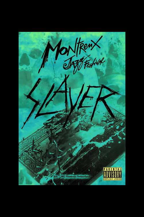 Slayer Montremx Jazz Festival 2002 Vintage Duvar Posteri - Duvar Dekoru - Kalın Kağıt - Çerçevesiz