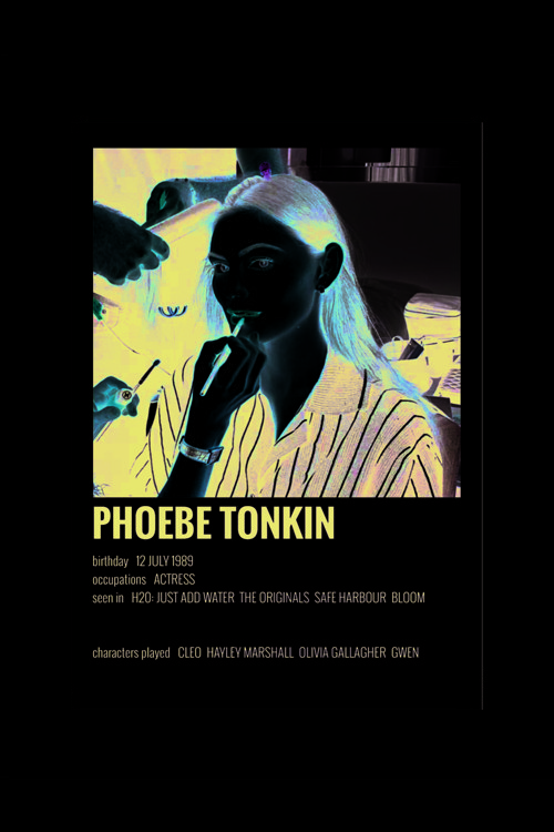 Phoebe Tonkin Film Info Card Bilgi Kartı Duvar Posteri