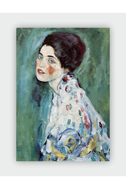 Portrait Of A Lady Gustav Klimt Duvar Posteri - Kalın Kağıt - Çerçevesiz