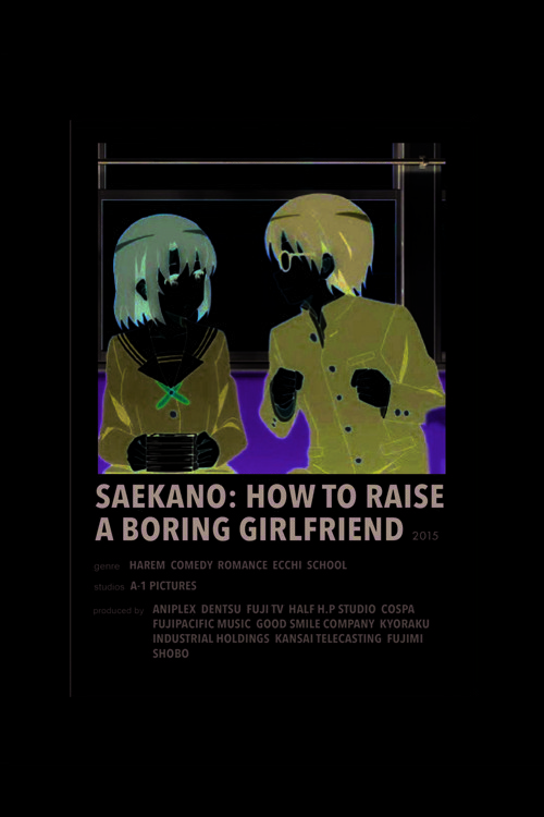Seakano: How To Raise A Boring Girlfriend Anime Info Card Bilgi Kartı Minimalist Poster