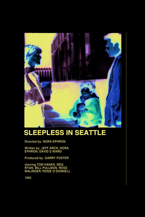 Sleepless In Seattle Film Info Card Bilgi Kartı Duvar Posteri