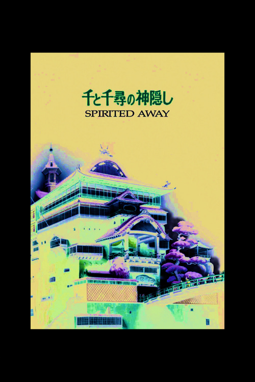 Spirited Away Ruhların Kaçışı Studio Ghibli Anime Film Duvar Posteri - Kalın Kağıt - Çerçevesiz