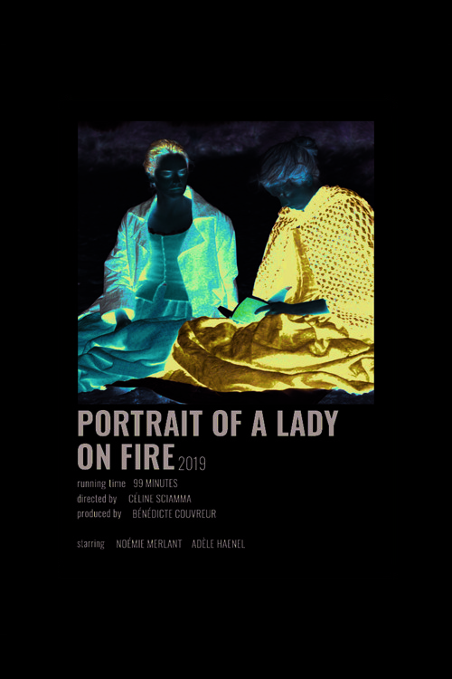 Portrait Of A Lady On Fire Film Info Card Bilgi Kartı Duvar Posteri