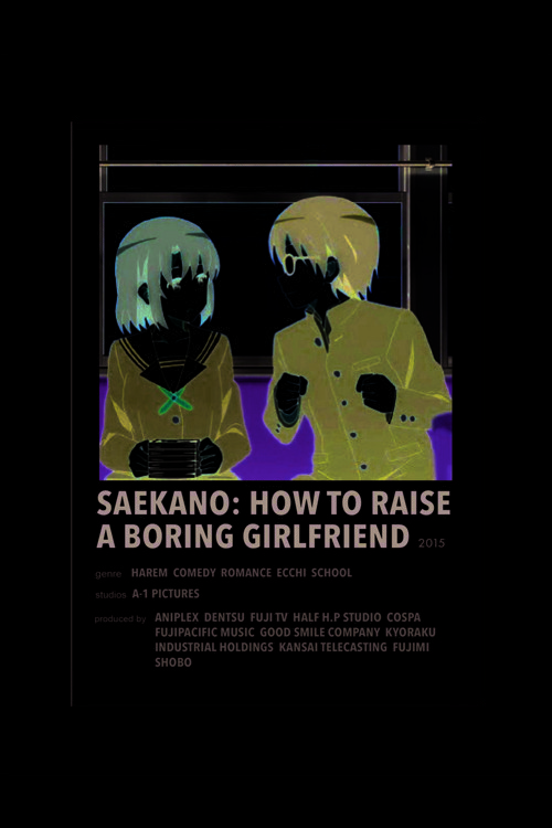 Seakano: How To Raise A Boring Girlfriend Anime Info Card Bilgi Kartı Minimalist Poster