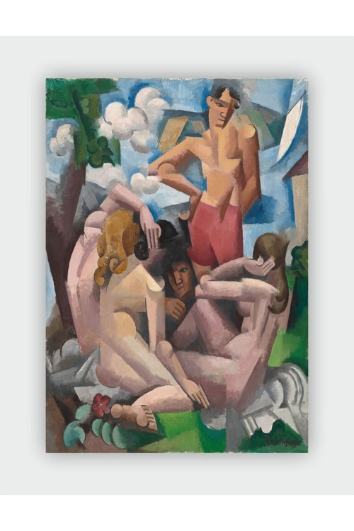 Roger De La Fresnaye The Bathers Expressionism Art Duvar Posteri - Kalın Kağıt - Çerçevesiz