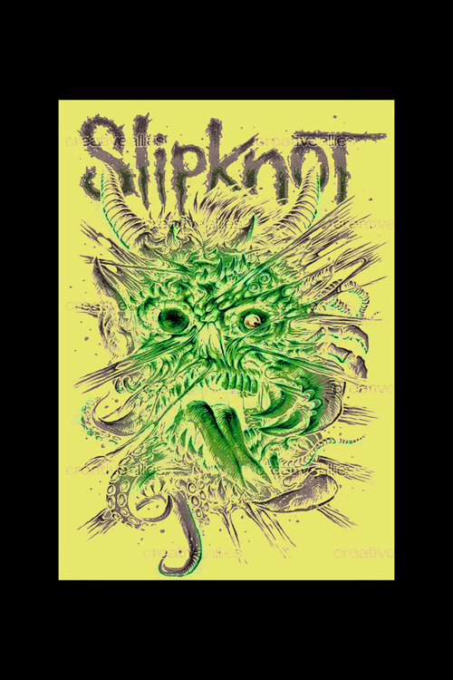 Slipknot Punk Rock Metal Duvar Posteri - Kalın Kağıt - Çerçevesiz