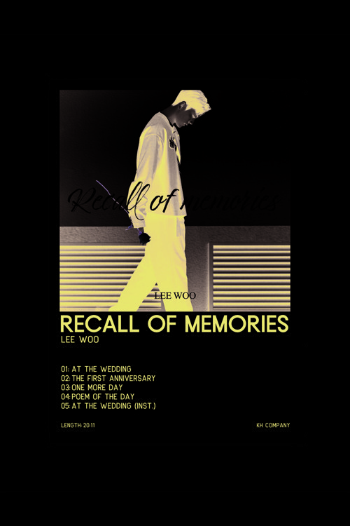 Lee Woo Recall Of Memories K-Pop Duvar Posteri - Duvar Dekoru - Kalın Kağıt - Çerçevesiz