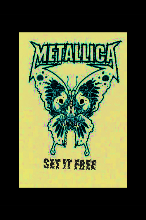 Metallica Set It Free Punk Rock Metal Duvar Posteri - Kalın Kağıt - Çerçevesiz