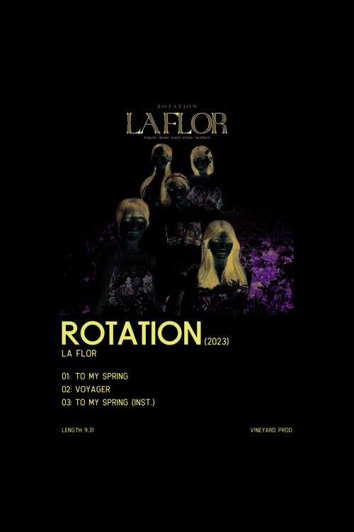 La Flor Rotation K-Pop Duvar Posteri - Duvar Dekoru - Kalın Kağıt - Çerçevesiz