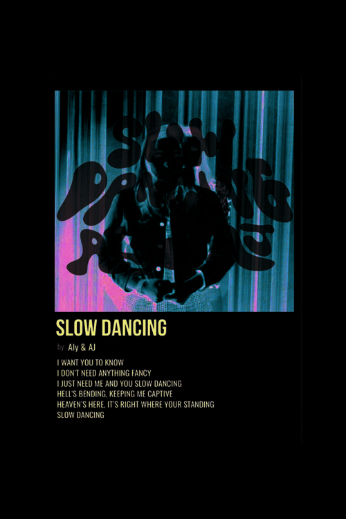 Slow Dancing Duvar Posteri - Duvar Dekoru - Kalın Kağıt - Çerçevesiz