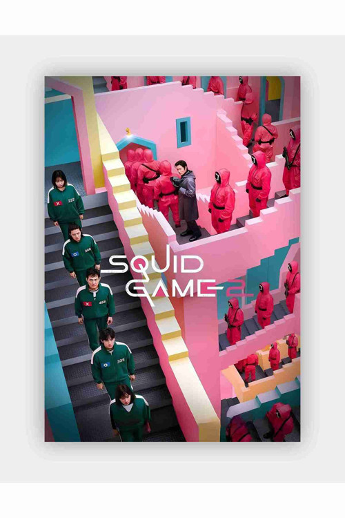 Squid Game - Season 2 Thriller Movie Kağıt Poster - Çerçevesiz