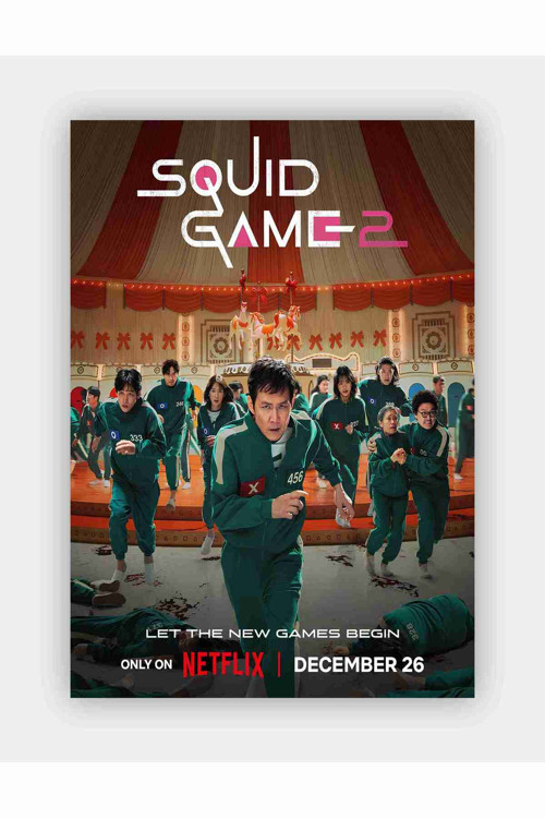 Squid Game 2 - Thriller Movie Kağıt Poster - Çerçevesiz