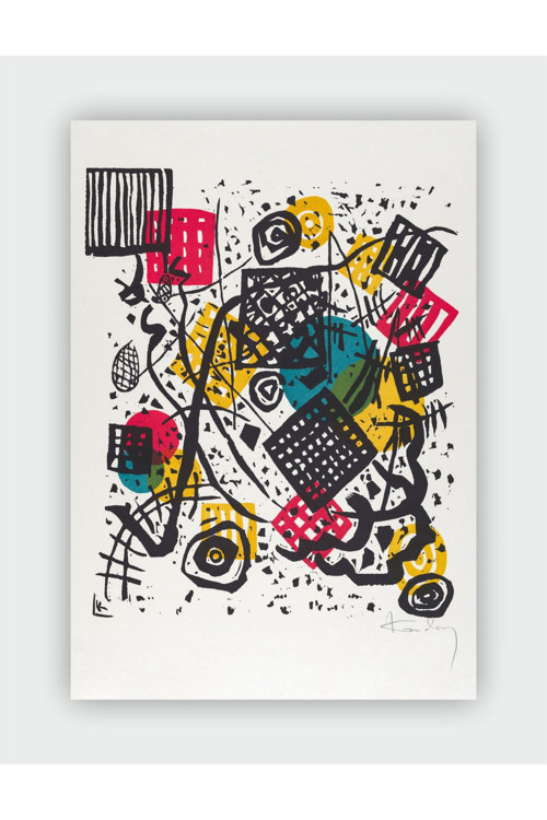 Small Worlds V Vasili Kandinski Duvar Posteri - Kalın Kağıt - Çerçevesiz