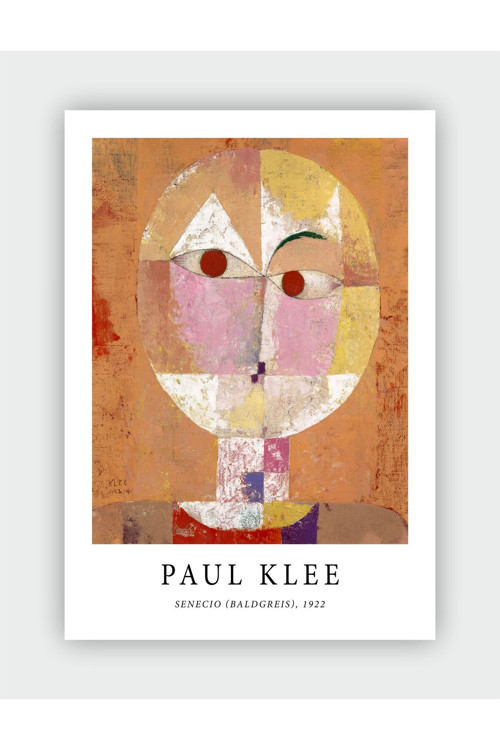 Senecio (Baldgreis), 1922 Paul Klee Duvar Posteri - Kalın Kağıt - Çerçevesiz