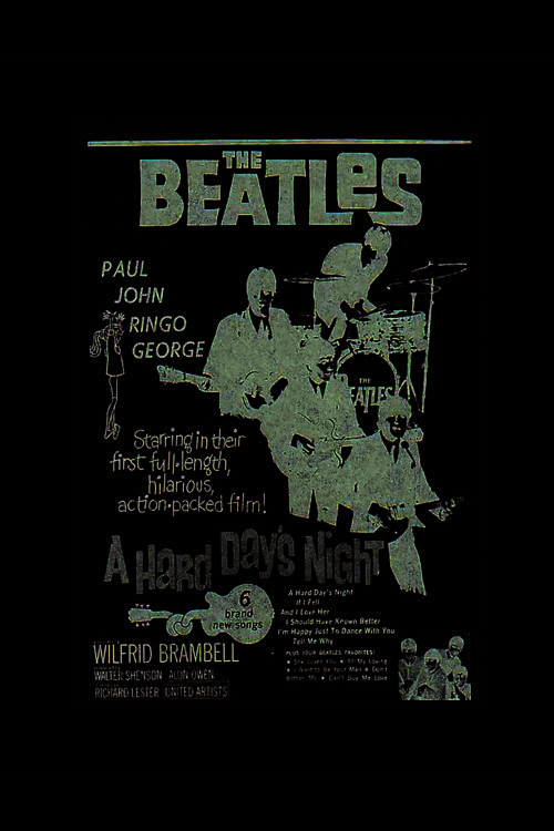 The Beatles A Hard Day´S Night Punk Rock Metal Duvar Posteri - Kalın Kağıt - Çerçevesiz