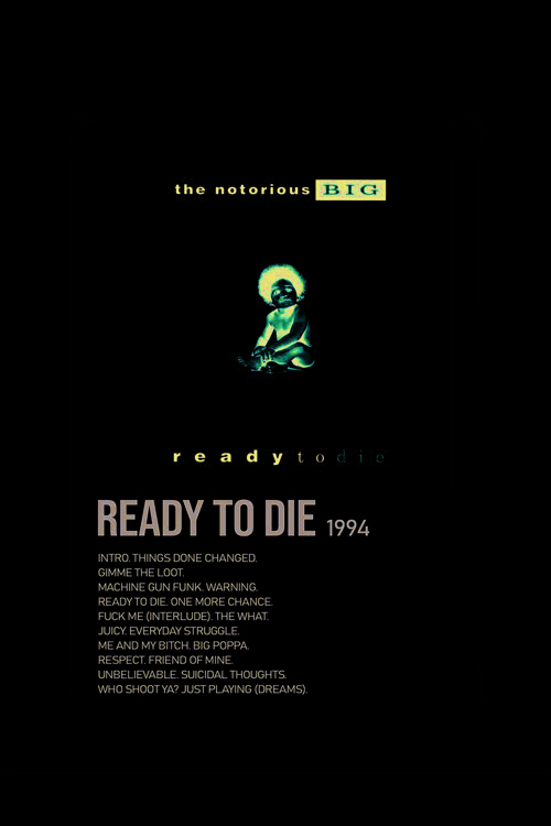 Ready To Die Duvar Posteri - Duvar Dekoru - Kalın Kağıt - Çerçevesiz