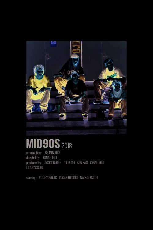 Mid90S Film Info Card Bilgi Kartı Duvar Posteri