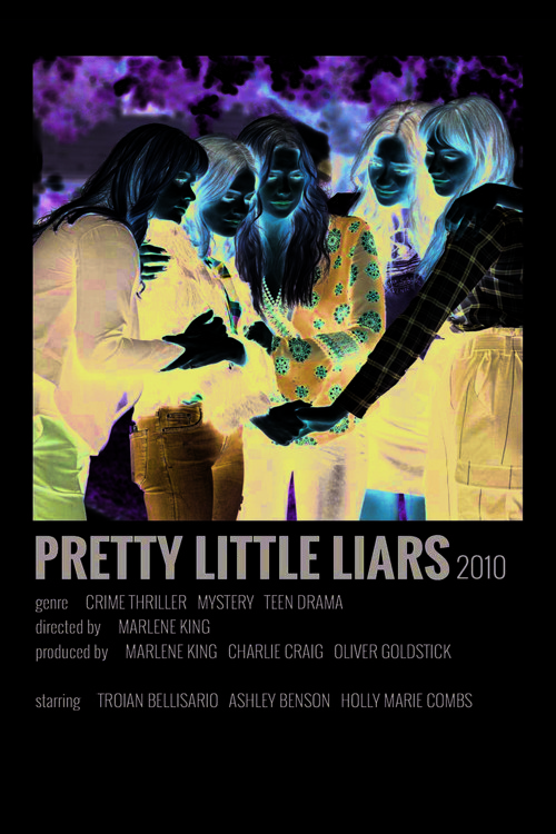 Pretty Little Liars Dizi Info Card Bilgi Kartı Duvar Posteri
