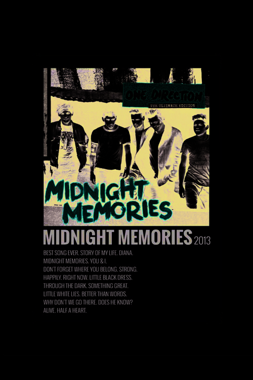 Midnight Memories Duvar Posteri - Duvar Dekoru - Kalın Kağıt - Çerçevesiz
