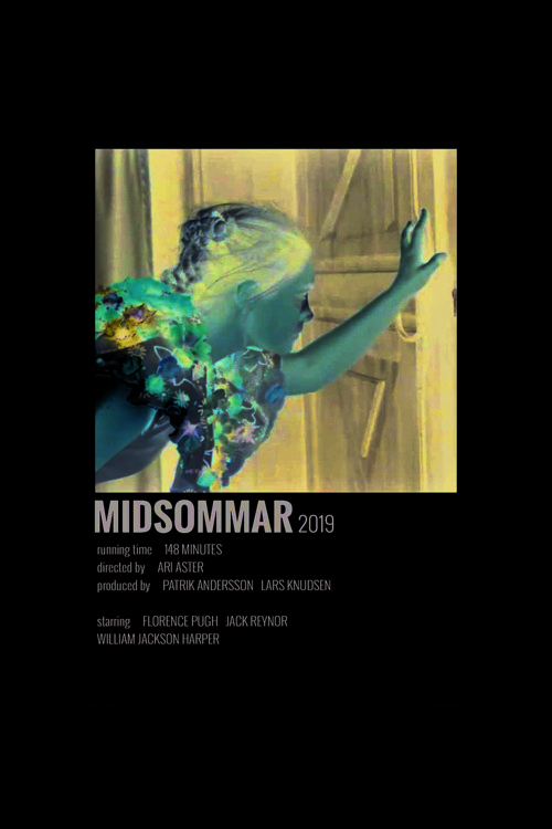 Midsommar Film Info Card Bilgi Kartı Duvar Posteri