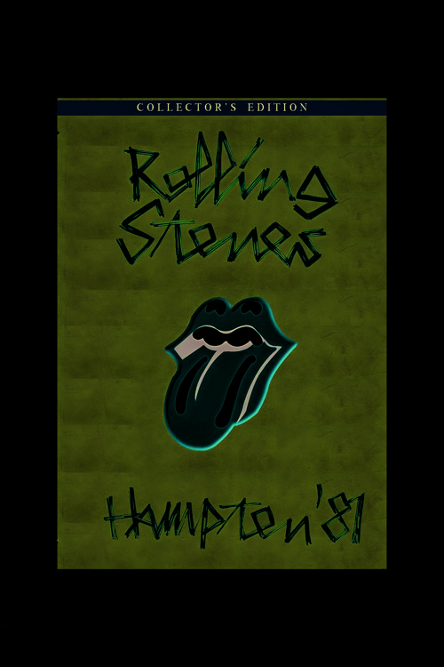 Rolling Stones Hampten ´81 Rock Müzik Duvar Posteri - Kalın Kağıt - Çerçevesiz