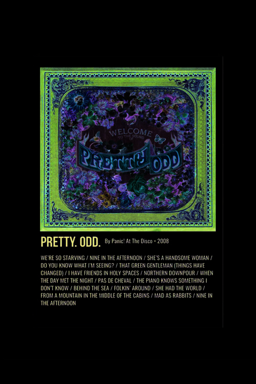 Pretty. Odd. Duvar Posteri - Duvar Dekoru - Kalın Kağıt - Çerçevesiz